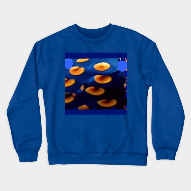 Deep Blue Yolk Crewneck Sweatshirt by 2triadstore